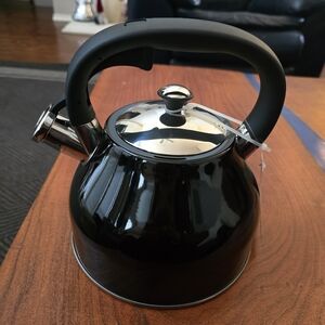 Eclipse Black and Silver Tea Kettle